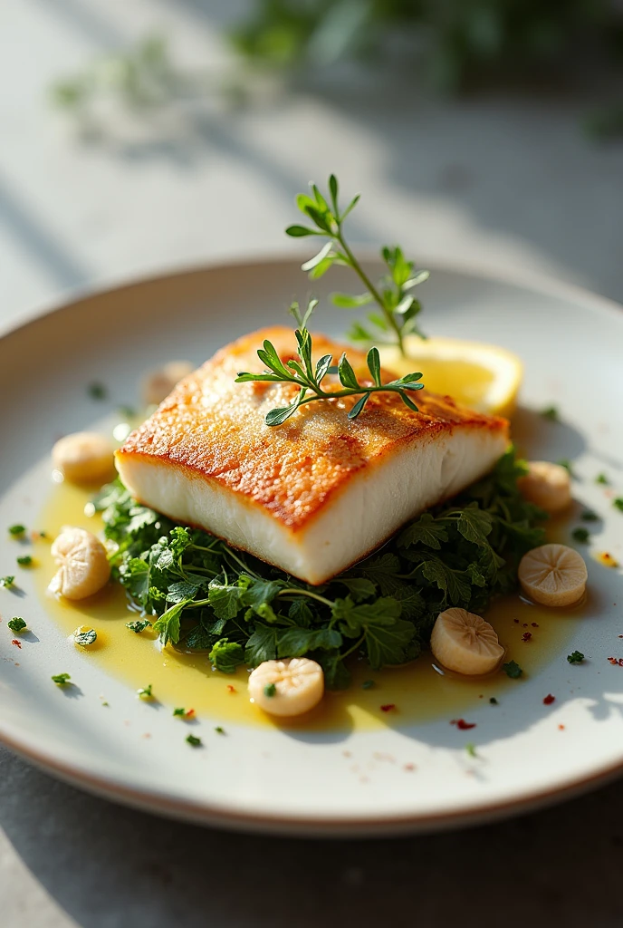 Plate with fish 