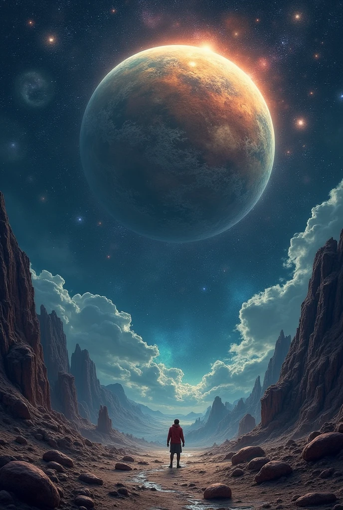 There'There is a planet in the middle, Cosmic Tentacles, Lovecraftian inspiration, Lovecraftian宇宙恐惧, Lovecraftian hellscape, Cosmic Fantasy Horror, Lovecraftian氛围, Lovecraftian, a planet in space, nobody