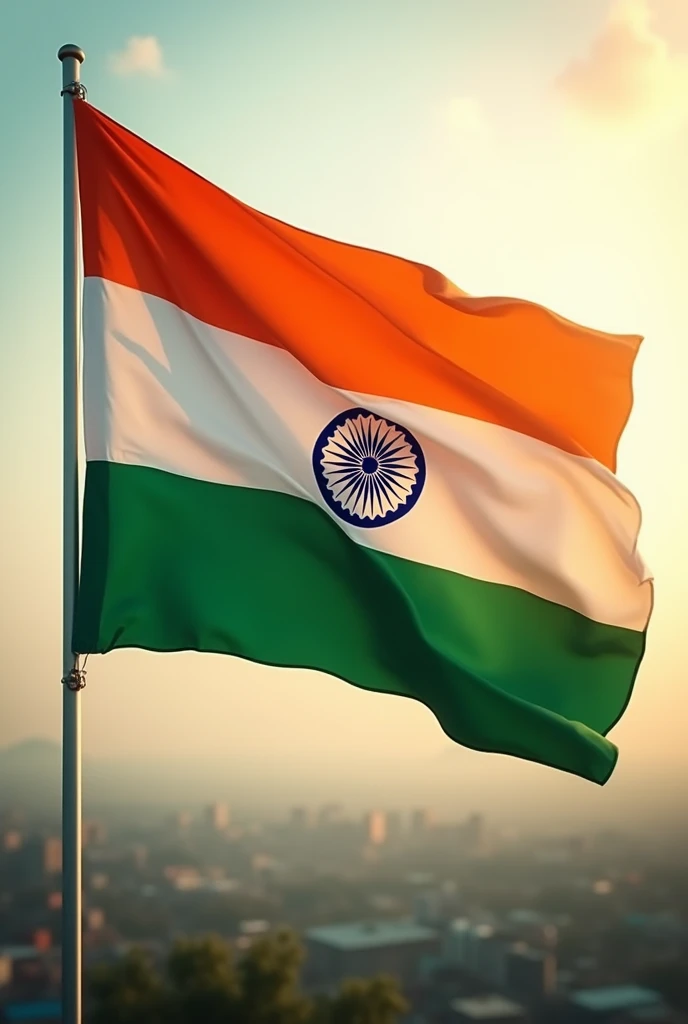Waving India flag video