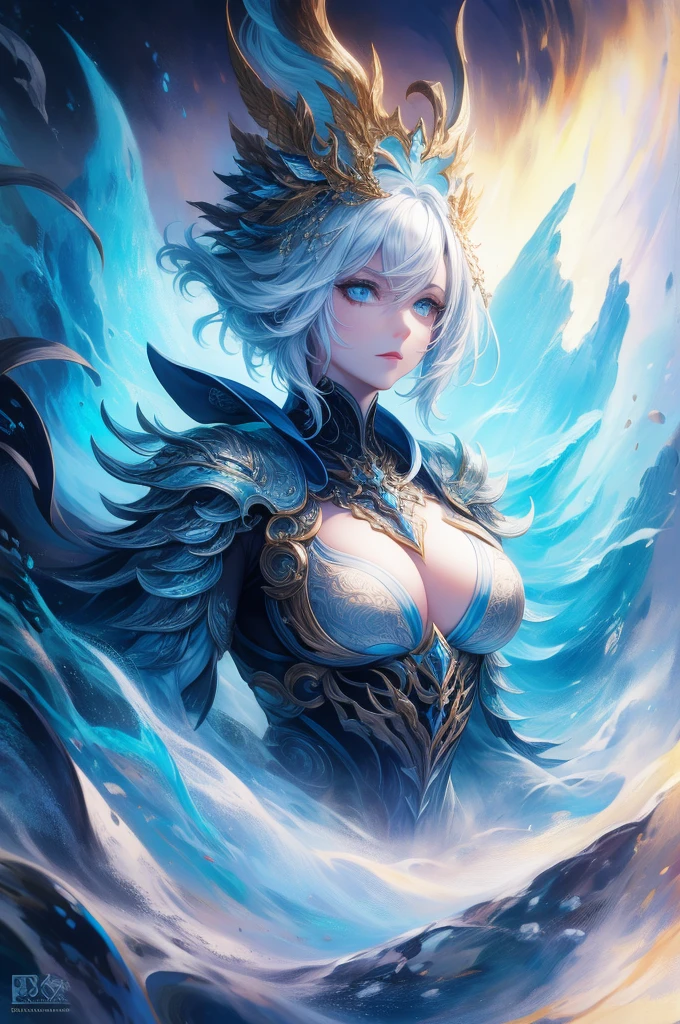 A new world of icy landscapes,Drink,Science fiction, 4K, high quality, Unreal Engine, Fantasy Art ,Clean design, Epic Instagram, Art Station, contour, Extremely detailed and intricate, Unreal Engine, Amazing, Intricate details, Startup Screen, Complementary colors, Fantasy concept art, 8K resolution, Deviantart masterpiece,The pervasive mist,seabed,Strait