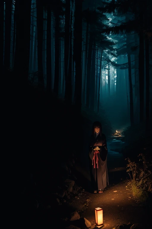 Japanese Horror,Ghost woman,BREAK山,forest,Ox Three Times,Late Night,
