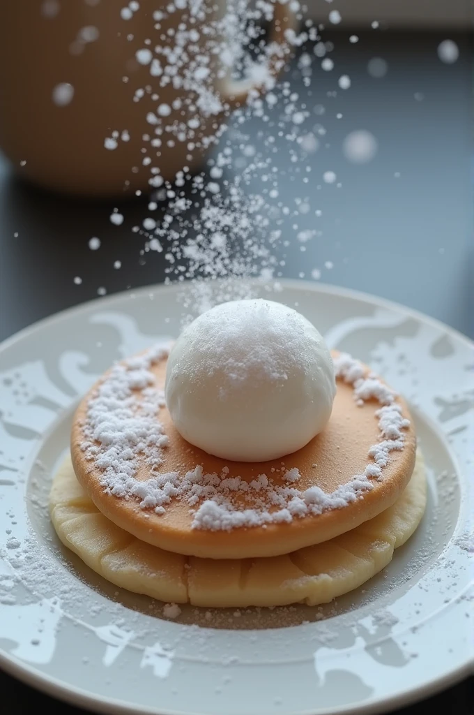 Plate with snowball