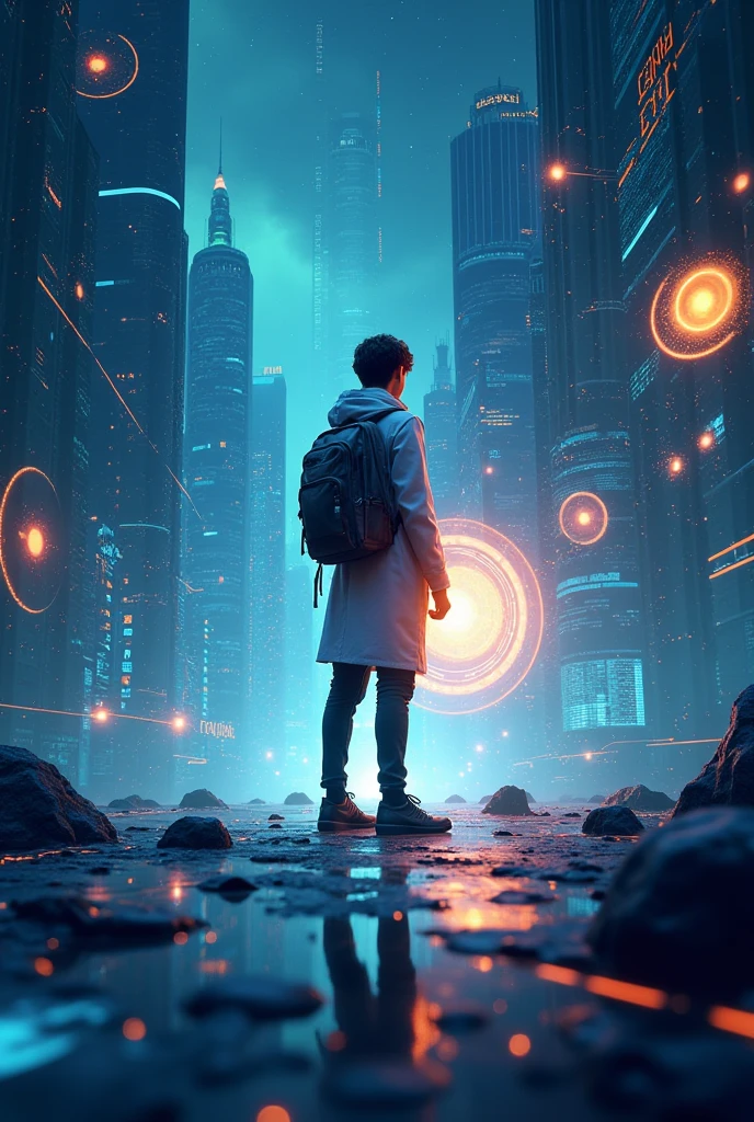 Generate a cover image for a unit of a physics class for 1 DP of IB, note that the topics that will be covered within the unit are:
1. Distance and displacement
2. Speed and velocity
3. Aceleración
9090
5. Equations of motion for uniform acceleration
6. Projectile motion
1. Newton's three laws of motion
2. Free body diagrams
3. Translational equilibrium
4. Hooke's law
5. Nature of field forces: gravitational, electric and magnetic
6. Momentum
7. Elastic collision, inelastic and impulse
1. kinetic energy, potencial gravitational, elastic and mechanical
2. Conservation of energy
3. Work done as energy transfer
4. Power as rate of change (o velocity) of energy transfer
5. performance