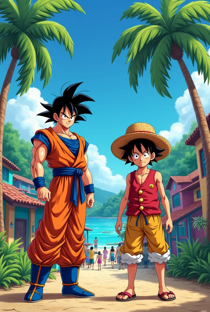 Goku and Luffy arriving in Honduras 