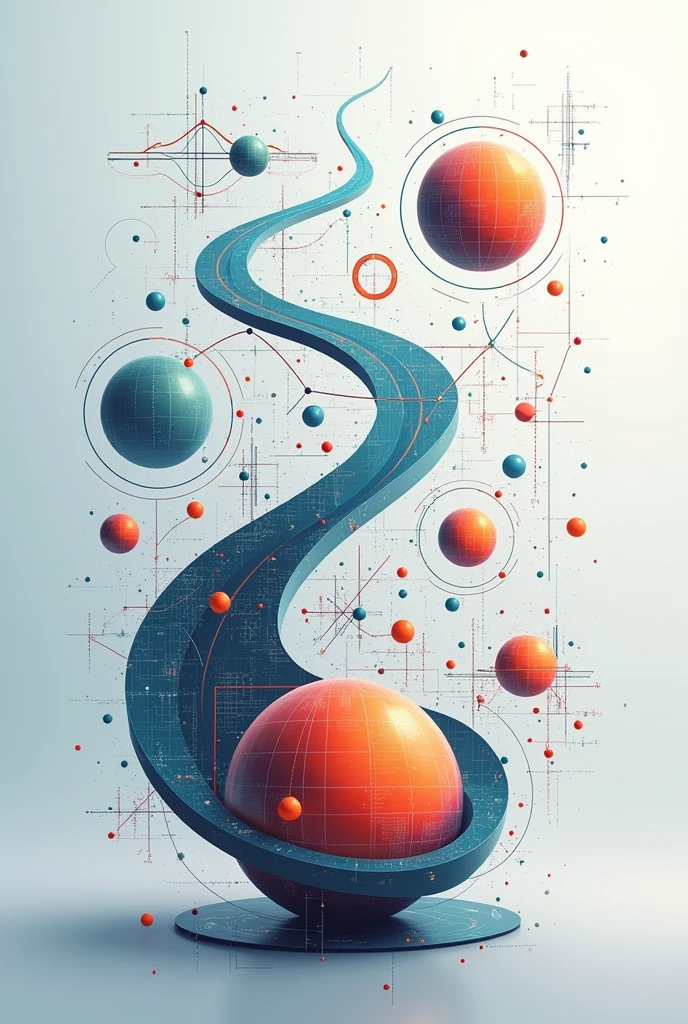 Generate a cover page for a presentation on kinematics, Mechanics and Conservation of Energy