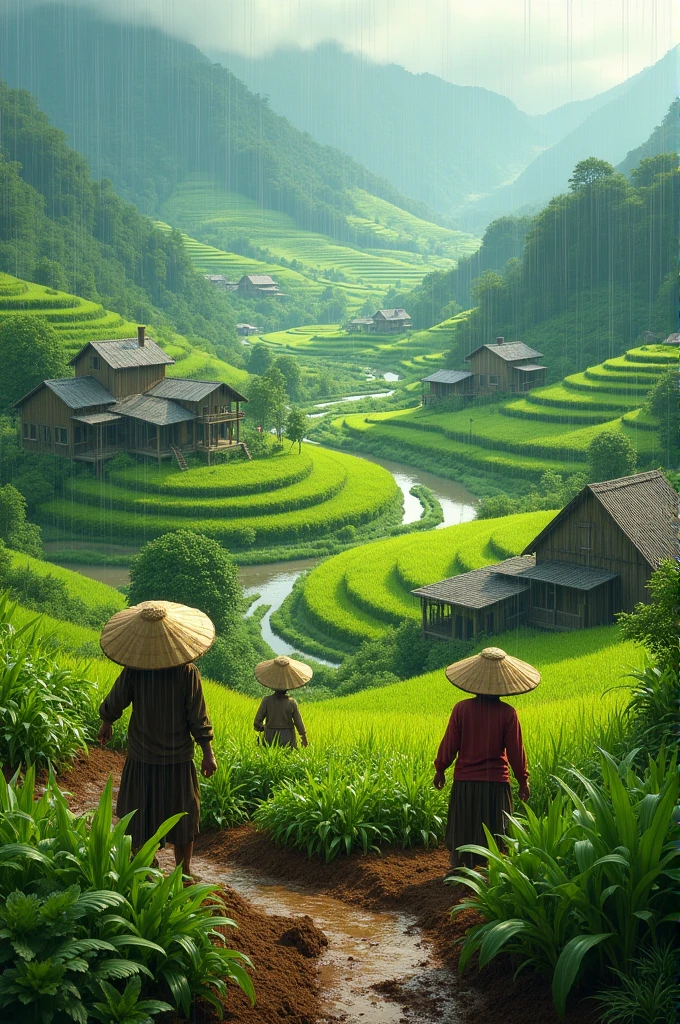 Farming rainy season