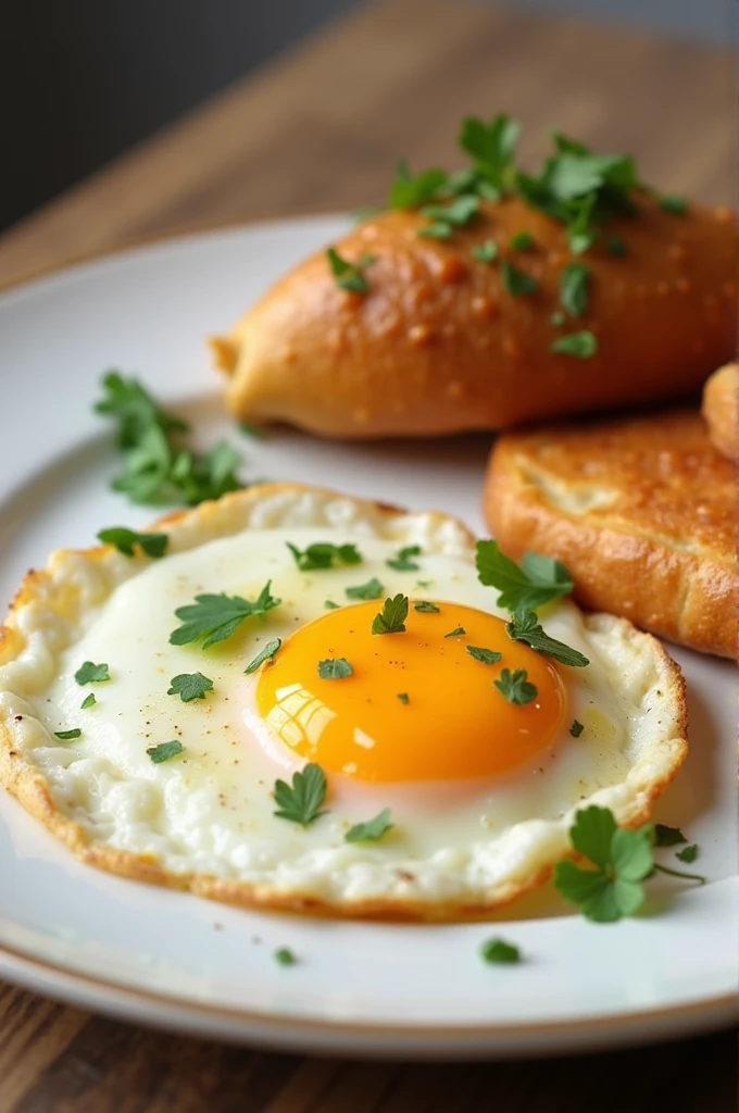 Plate with egg