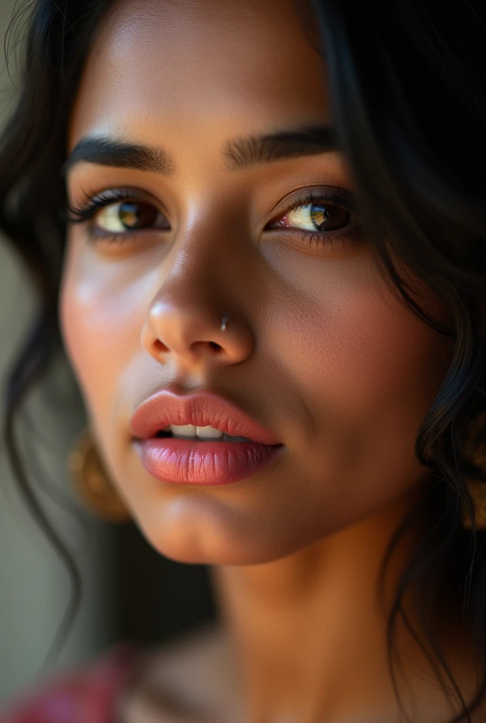 beautiful indian hot girl closeup pink glossy lips hd 12 k