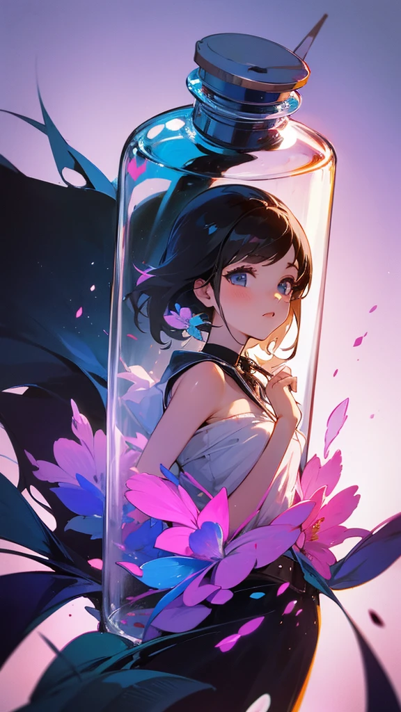 The girl in the bottle