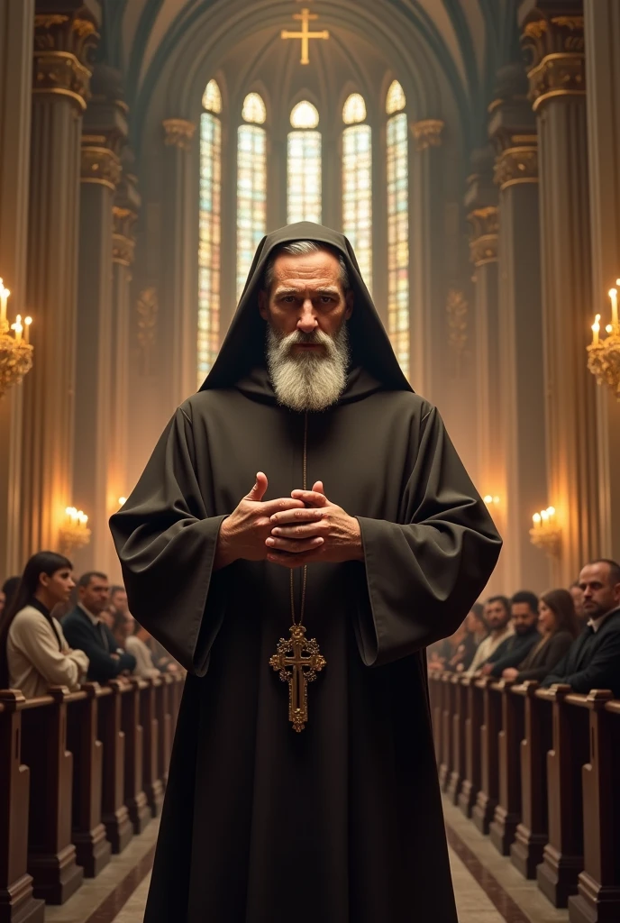 Saint Padre Pio in the homily of the Catholic Holy Mass 