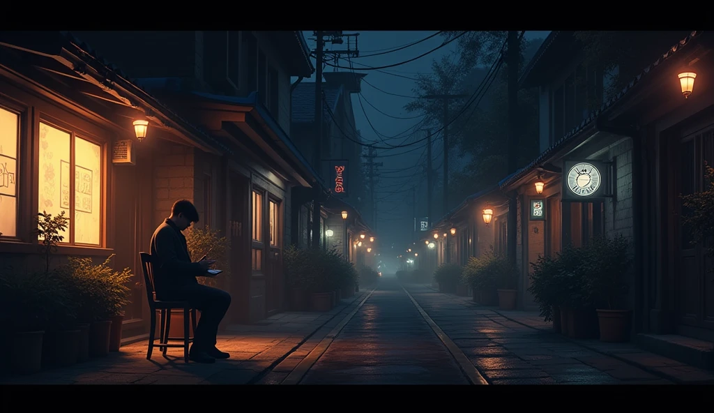 LOFI,night、A large number of records、indirect lighting、JAZZ、Anime Style