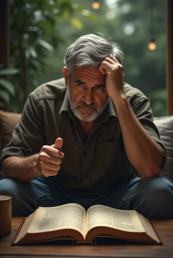 Man Ignore spiritual book