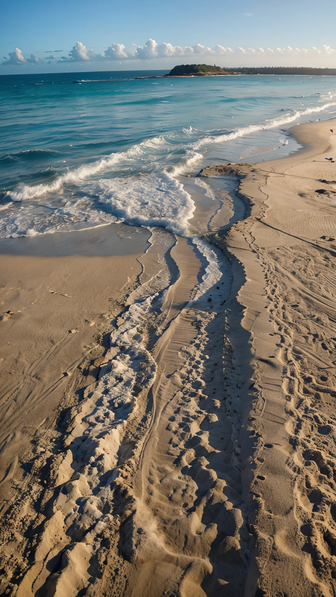 beautiful sea White sand beach