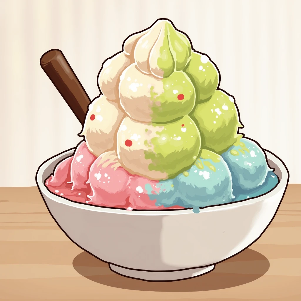 Kyoto Animation style,shaved ice