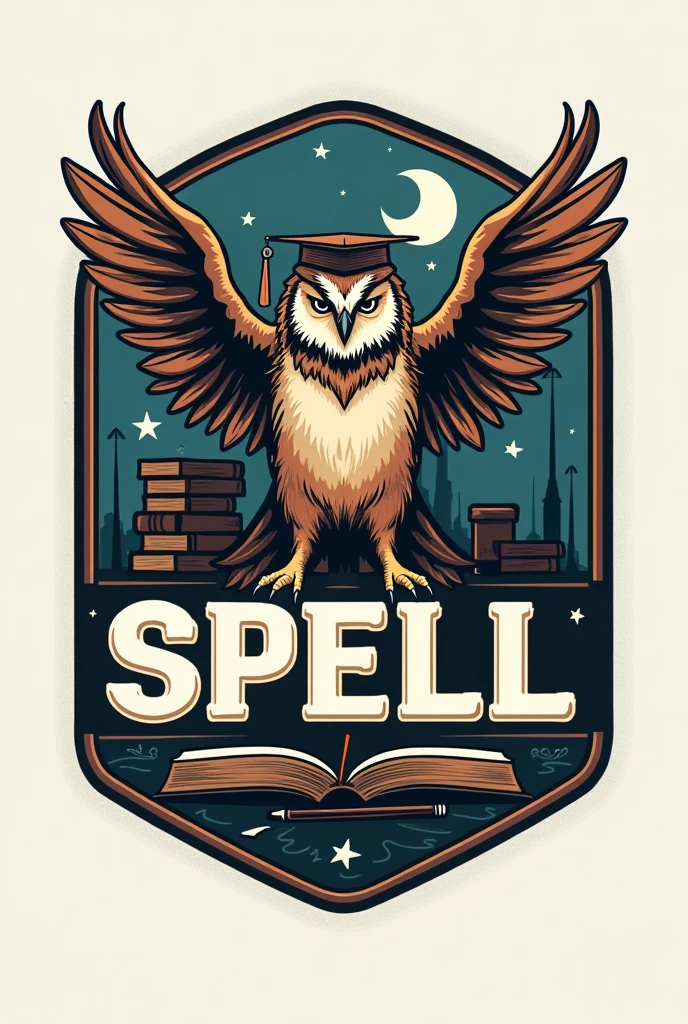 Unique Logo for this english club:
Society of Passionate English Language Learners (SPELL)