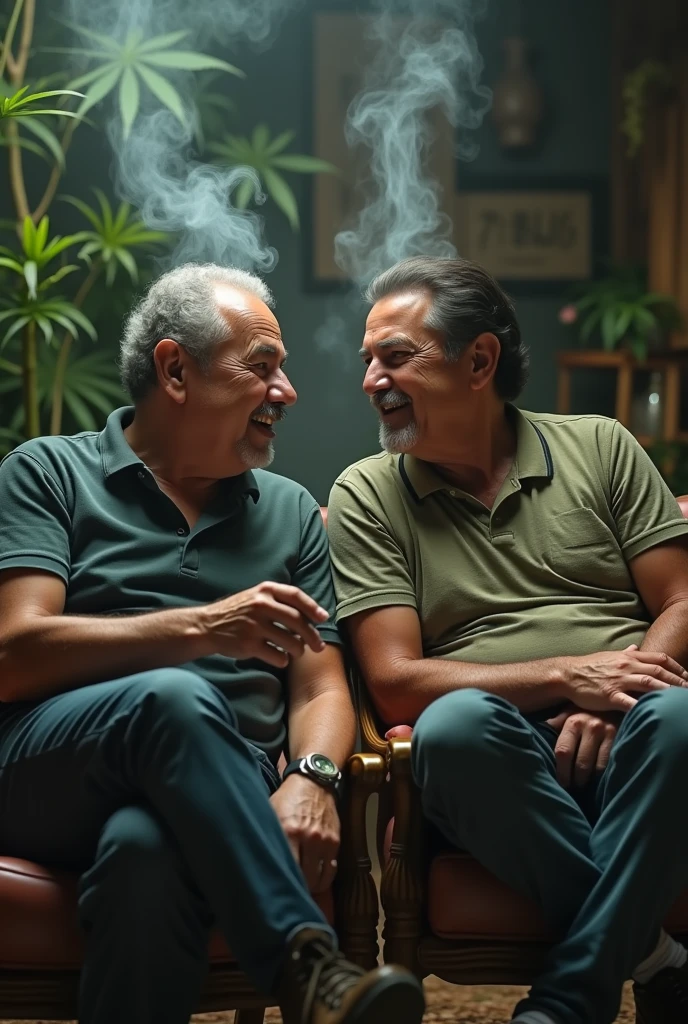 Lula and Bolsonaro smoking marijuana