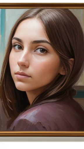  A young woman Auerbach focused on the face 