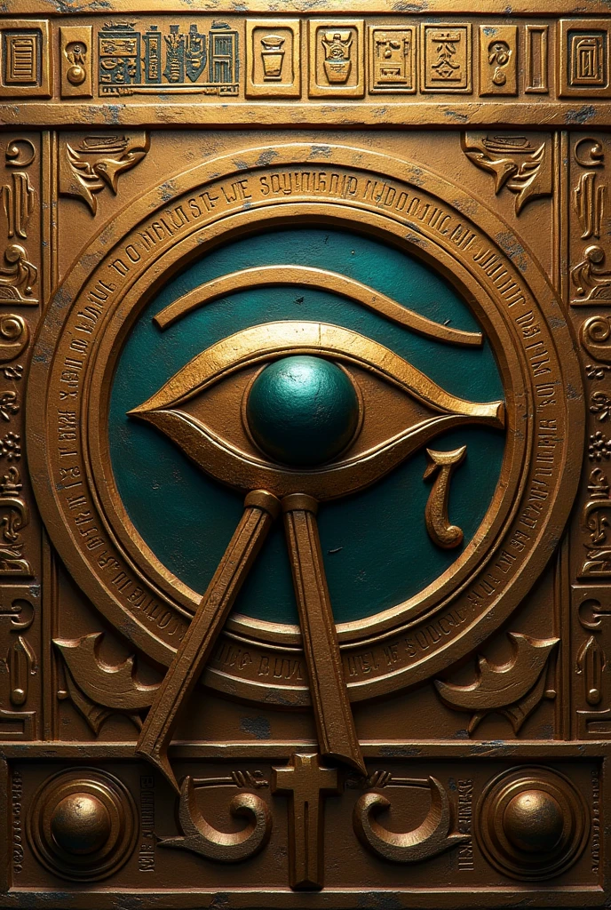 Eye of Horus with ancient Egyptian characteristics.