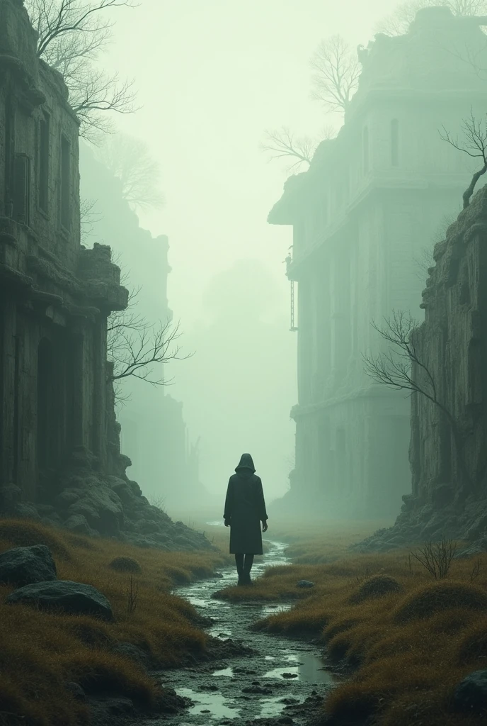 lighting, muted tones, serene, peaceful, nostalgic, grungy, weathered, desolate, solitary, tranquil, atmospheric