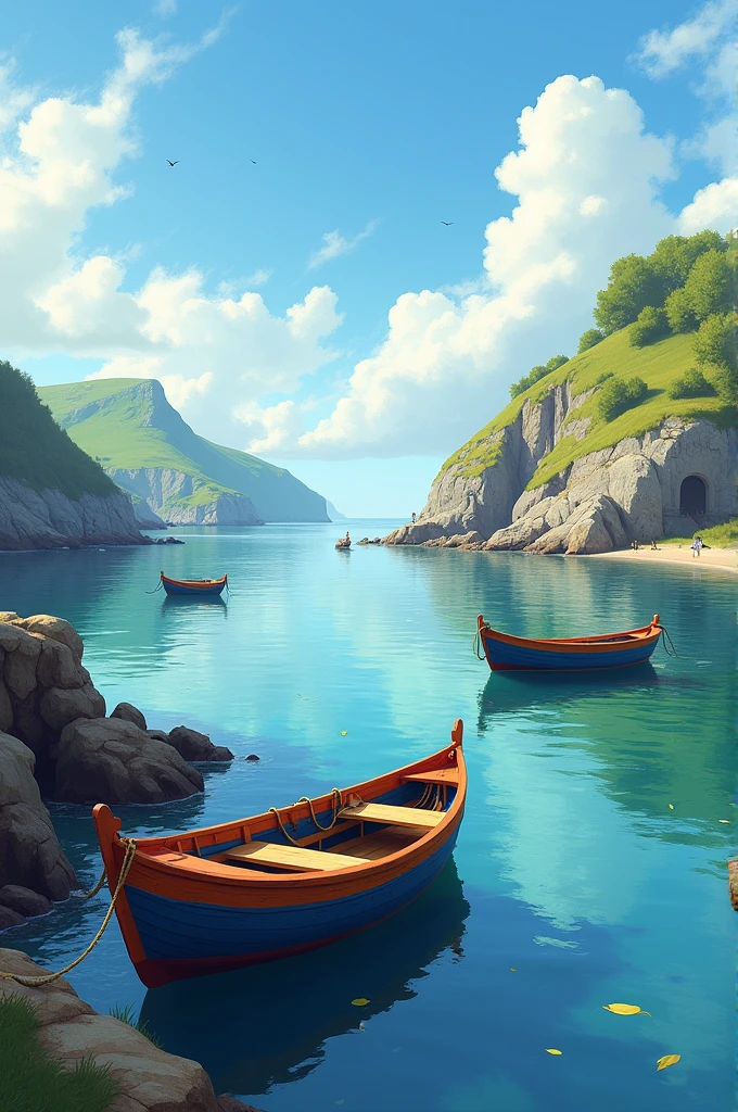 Fais moi un dessin avec des beateux en Bretagne