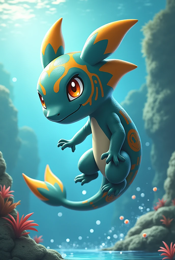 Create a water-type starter Pokémon based on the region of Mexico