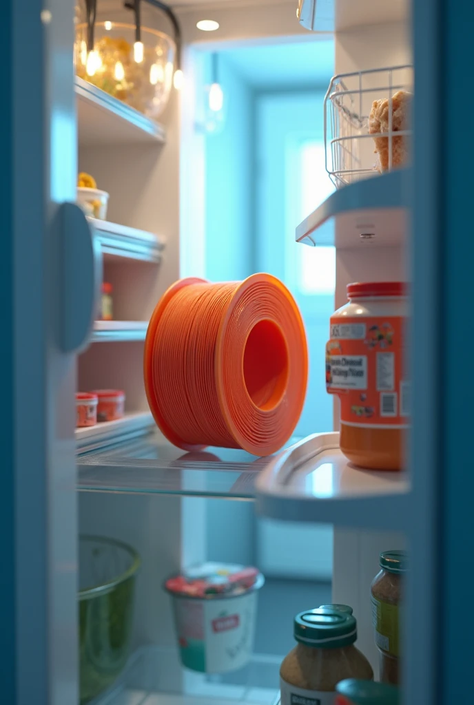 Filament spool in the refrigerator