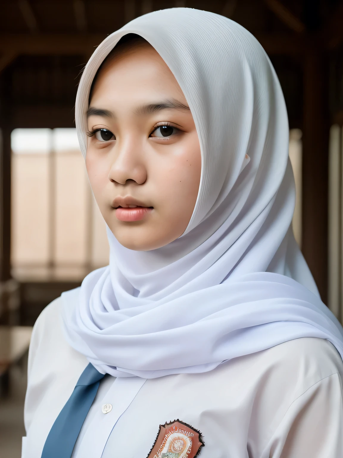beautiful Indonesian High school girl , (white hijab), young, seragamsmahijab, school, hyper detailed, photorealistic, 8k, high quality, realistic, extremely detailed, intricate details, cinematic lighting, beautiful, erotic, sensual, intimate, delicate, soft, tender, glowing skin, natural lighting, warm tones