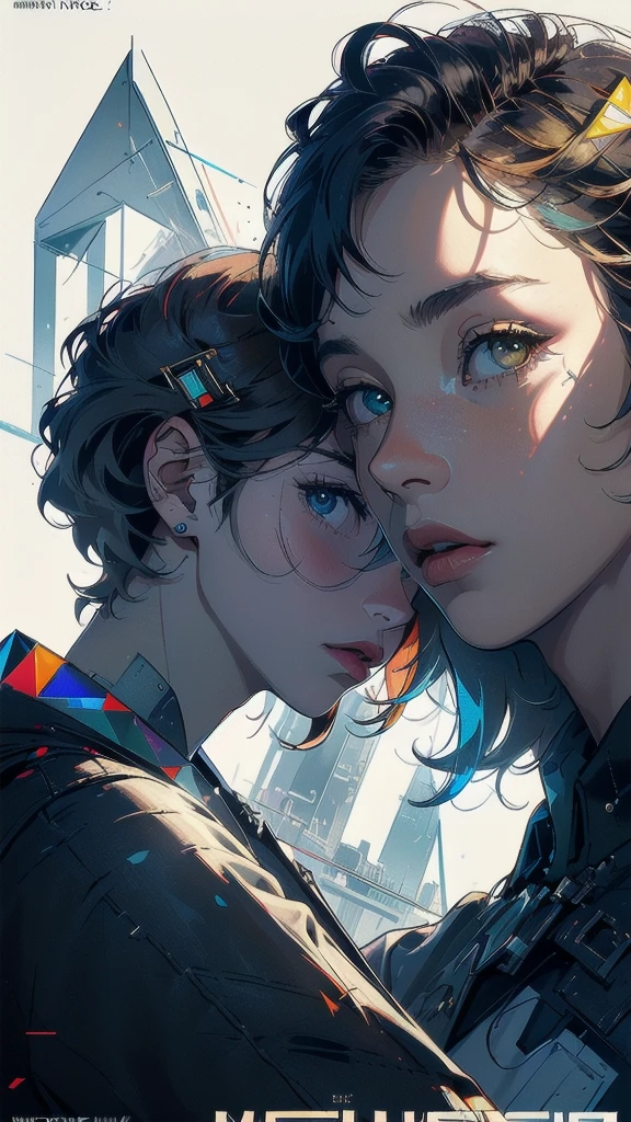 (((masterpiece, highest quality))),(((solo:1.2))),(((1girl:1.2))),32k wallpaper, very detailed, poster, vintage science fiction,(((((geometric cinematic movie poster))))), (bauhaus), shape,(((abstract))),(mid century modern),movie poster,(((((portfolio))))),(((((Close-up))))),(((((bust up))))),((((more various angle)))),(((highlight))),Vast landscape,((((heterochromia)))),(((complete. detailed face))),(((Extremely talented))),(((most complecated machine))),((Overall colorfully)),(((((Absolutely no background))))),(((phenomenon)))