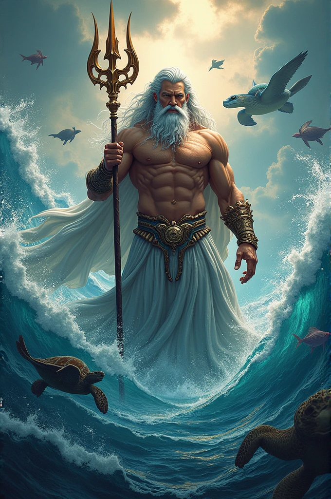 Digital poster of Poseidon