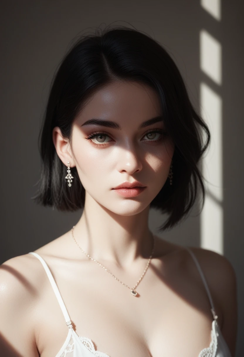 Made entirely of light and shadow,No physical form。The shape of the woman was created by varying the lightness and darkness of the smoke,There is an illusory and mysterious beauty。