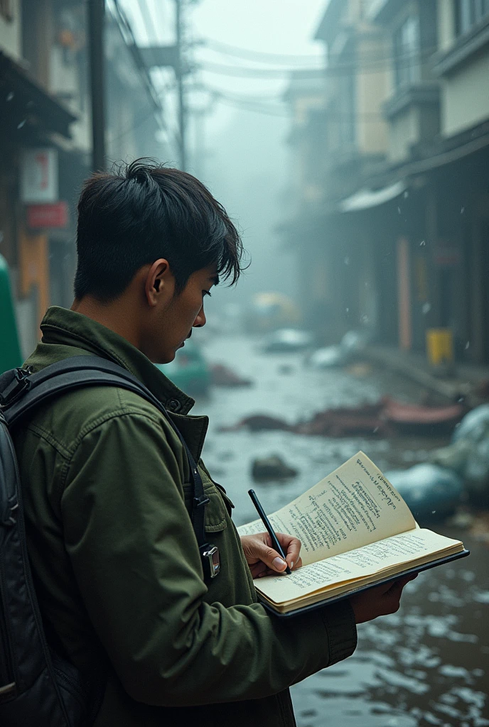 Someone who Note down details about typhoon
