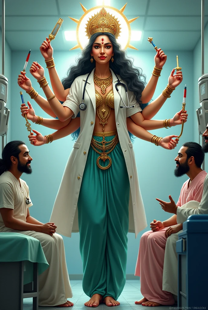 Picture of Durga Mata as a doctor