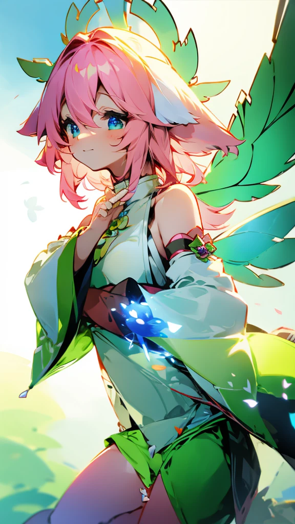Fairy、green、cute、wing、