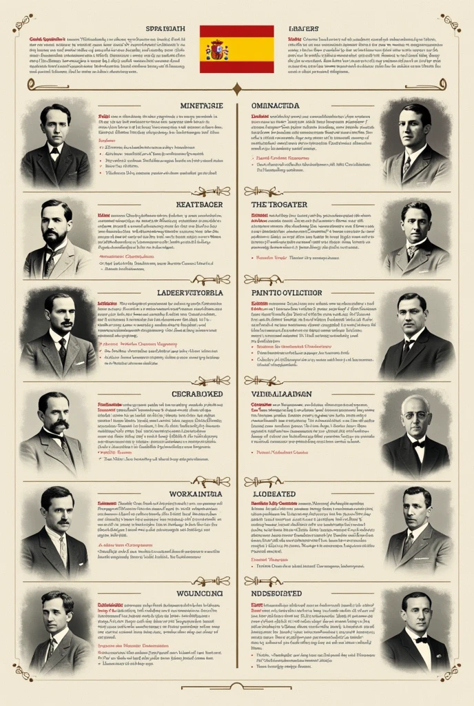 Synoptic table of the Spanish Republic and India