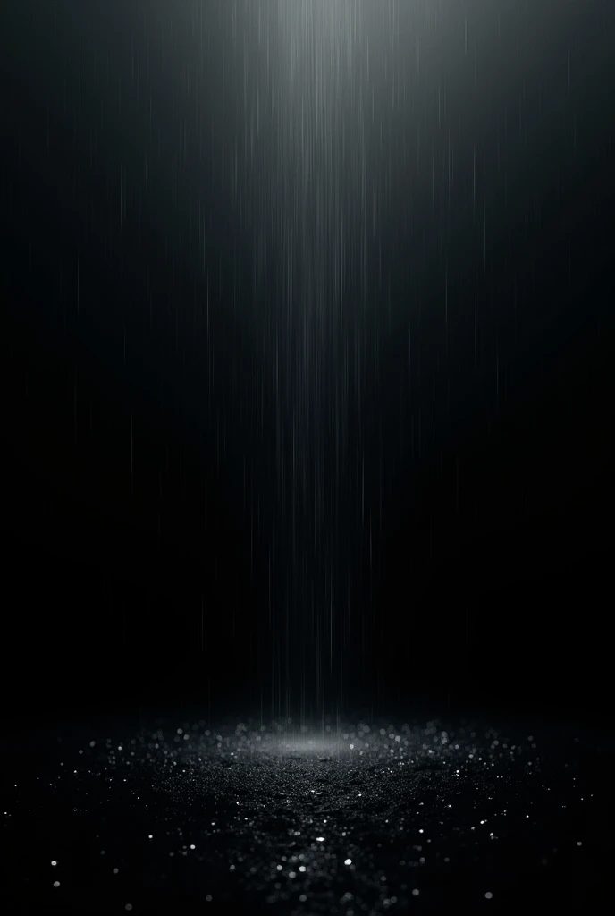 Raining in a black background 

