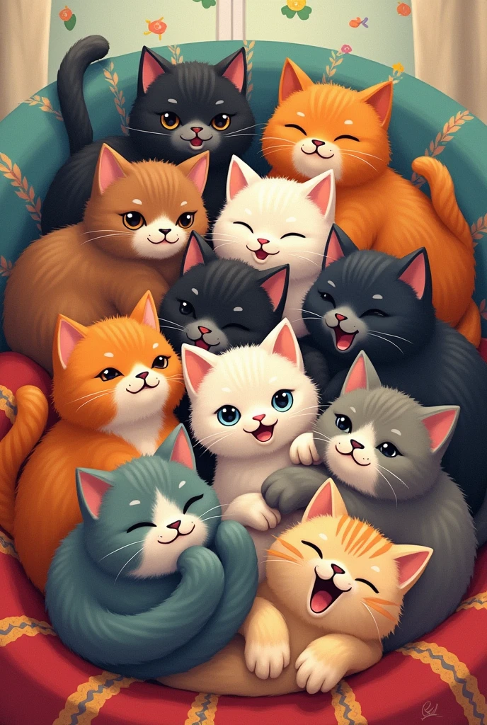 C - Cat, "Crazy Cat's Cuddle Party"