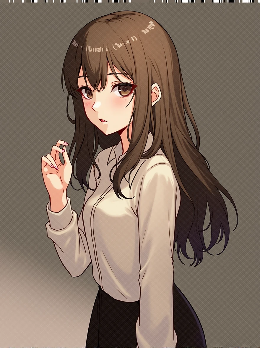 Just change the hair color to black.
