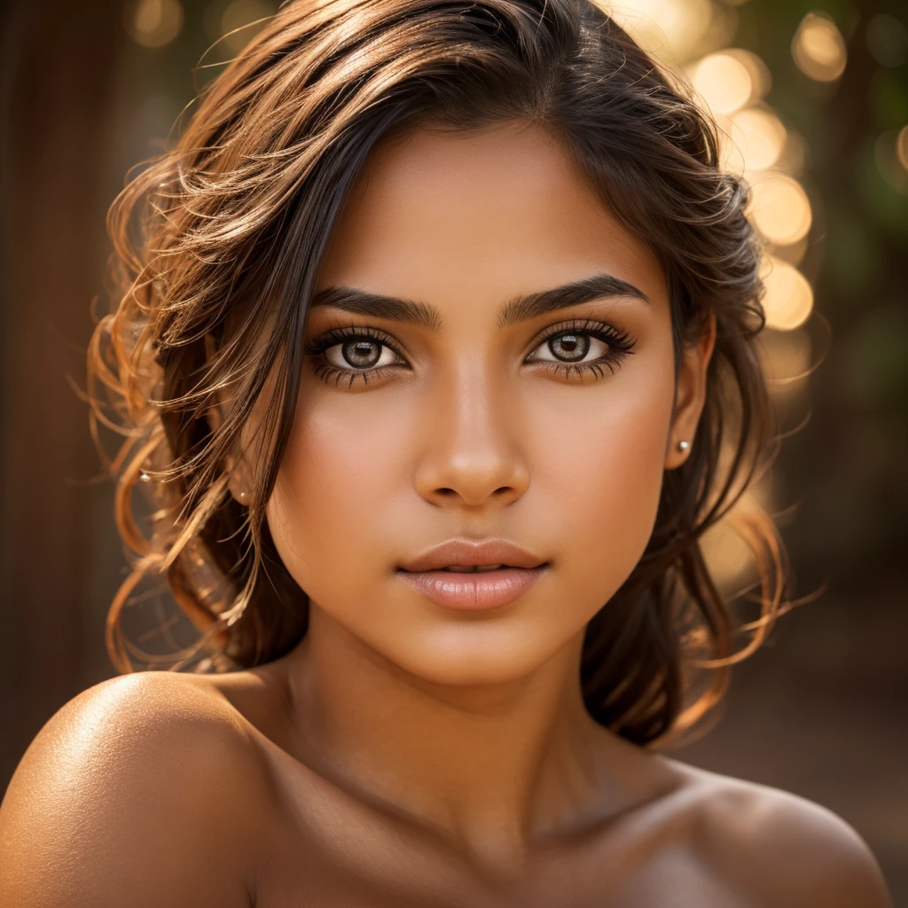 a naked young hispanic woman, photorealistic, extremely detailed, extremely high quality, beautiful detailed eyes, beautiful detailed lips, extremely detailed face and body, sensual pose, natural lighting, warm color tone, 8k, high resolution