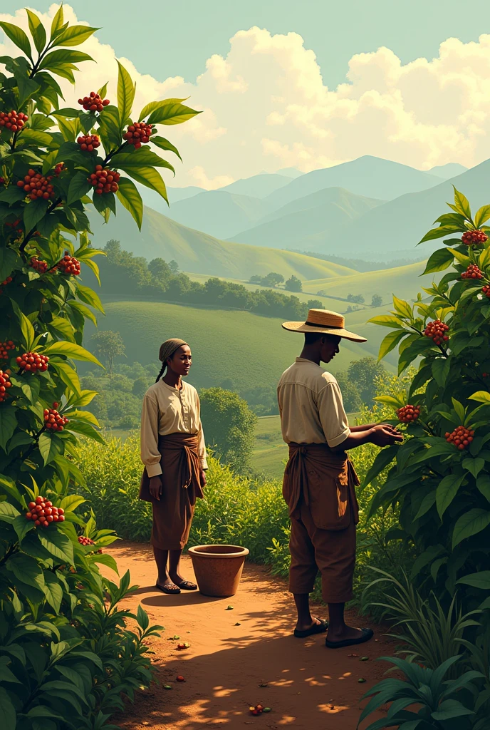 ethiopian Coffee Background