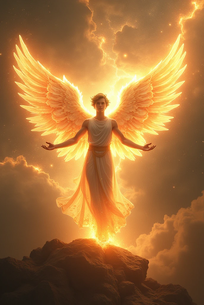 Draw Lucifer as an angel of light 