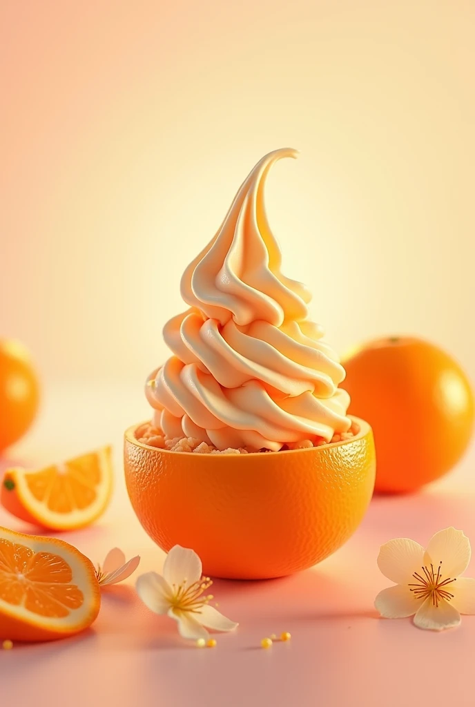 They have an image to generate anticipation for a new mandarin ice cream flavor