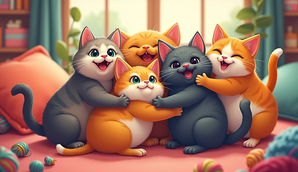 C - Cat, "Crazy Cat's Cuddle Party"