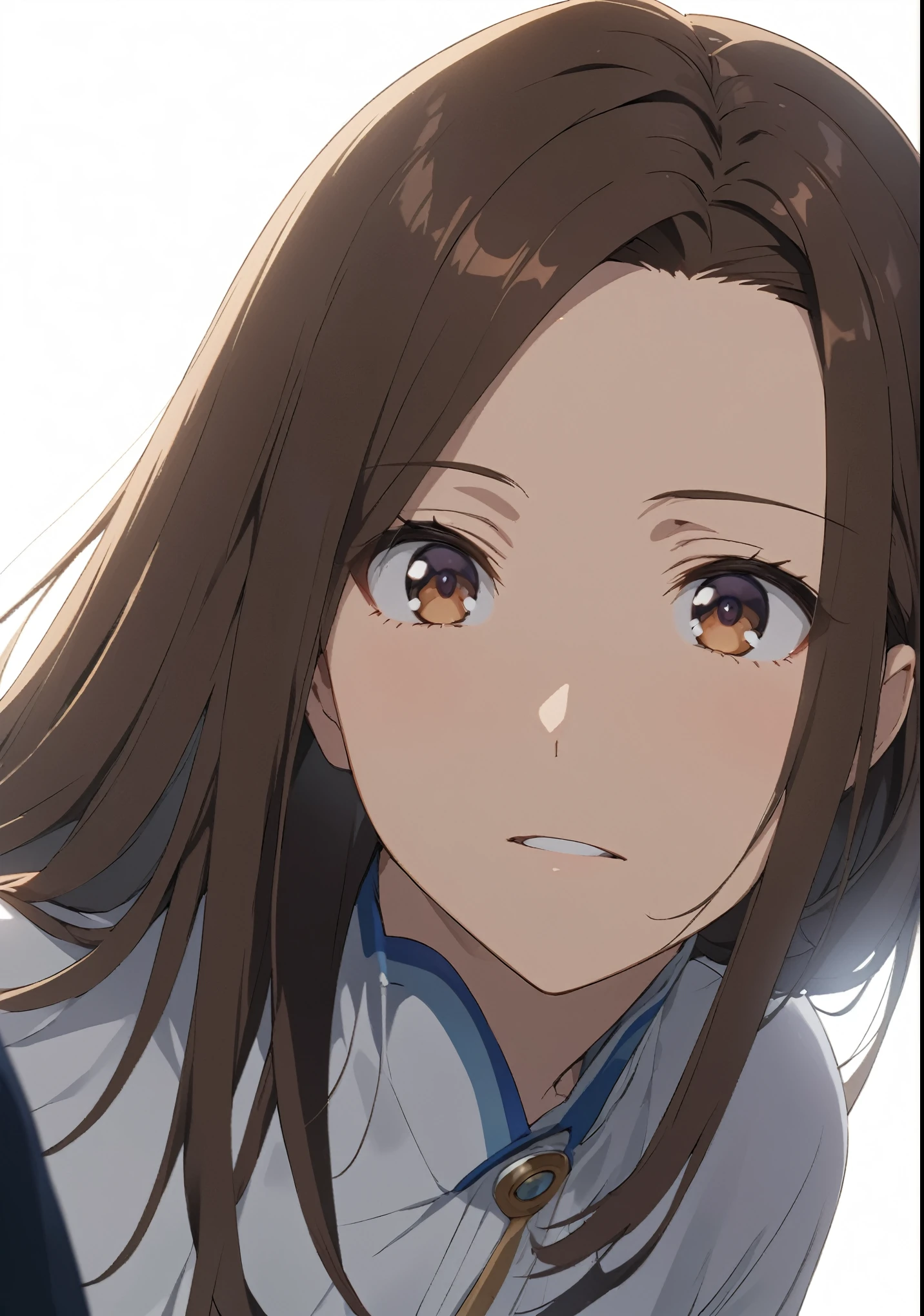 Brown Hair、Straight Hair、Forehead、anime、detail、8k