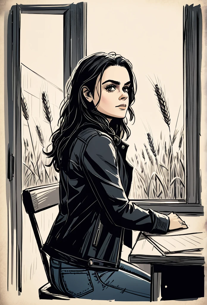 The scene of a film shows a dark night atmosphere. The sound of heavy rain outside. Inside the building, a young woman, preity zinta, black hair, black jacket, jeans, sketch, vignette ,, depth, sketch ,, vignette ,, vignette ,, vignette ,, vignette ,, vignette, vignette, vignette, vignette, vignette, vignette, vignette, vignette, vignette, vignette, vignette, vignette, vignette, vignette, vignette, vignette, vignette, vignette, vignette, vignette, vignette, vignette, vignette, vignette, vignette, vignette, vignette, vignette, vignette, vignette, vignette, vignette, vignette, vignette, vignette, vignette, vignette, vignette, vignette, vignette, vignette , shallow, vignette, shallow, sketch ,, vignette ,, very detailed, big budget, bokeh, cinematcope, moody, epic, beautiful, wheat movies, rough
Is sitting at the desk with anxious expression. Behind him, two armed robbers, Rick and James, approached cautious steps.*