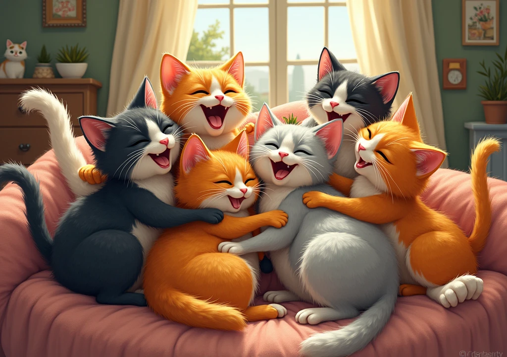 C - Cat, "Crazy Cat's Cuddle Party"