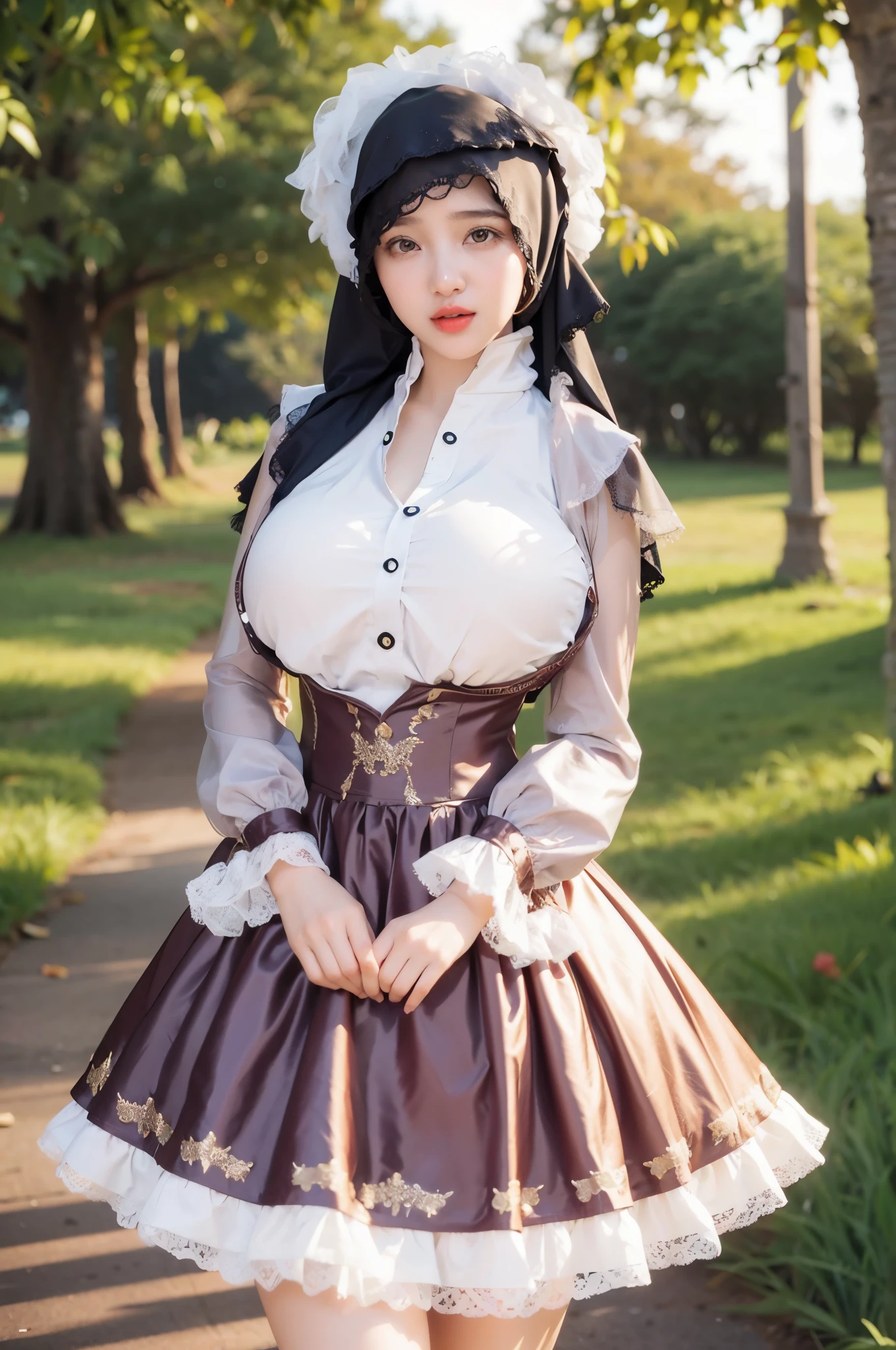 Hijab big breast realistic