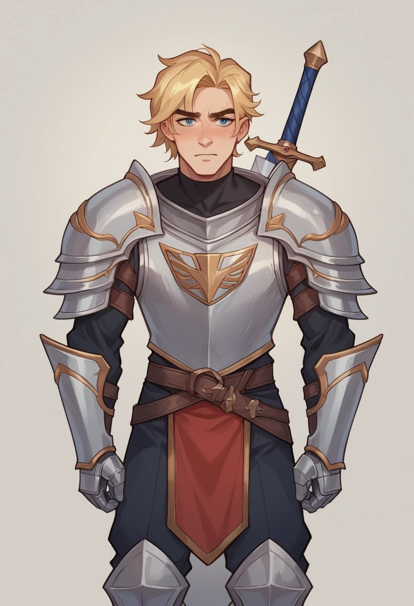 male human paladin with blonde hair. he should be wearing plate mail armour. and using a sword and shield https://lexica.art/prompt/11ef172e-e48b-4262-a25b-a002e811d996