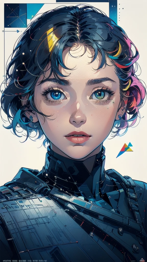 (((masterpiece, highest quality))),(((solo:1.2))),(((1girl:1.2))),32k wallpaper, very detailed, poster, vintage science fiction,(((((geometric cinematic movie poster))))), (bauhaus), shape,(((abstract))),(mid century modern),movie poster,(((((portfolio))))),(((((Close-up))))),(((((bust up))))),((((more various angle)))),(((highlight))),Vast landscape,((((heterochromia)))),(((complete. detailed face))),(((Extremely talented))),(((most complecated machine))),((Overall colorfully)),(((((Absolutely no background))))),(((phenomenon)))