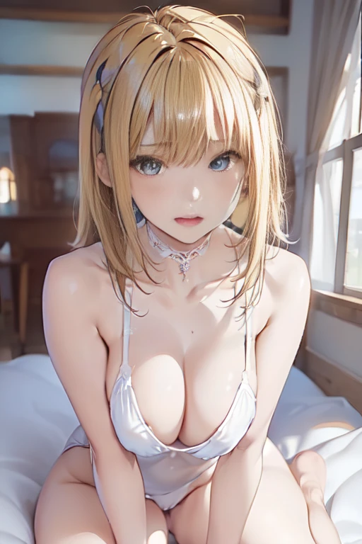 (Highest quality)), ((masterpiece)), (detailed), One Woman, pretty woman,Very sexy,Baby F,young woman,Breast size isCompletely naked,nsfw,A woman w beautiful body,Beautiful Face,Big eyes,Grey Eyes,Beautiful Eyes,Beautiful double eyelids,Beautiful teeth alignment,Beautiful body lines,Slender body,Beautiful Hands,Beautiful feet,Long hands,Long legs,Long and supple hair,Shiny Hair,Blonde Hair,Full Body Shot,Crying face,Mouth half open,From below,Beautiful shoulders,Beautiful clavicle,(Sweat),((Steam 1.4)),Embarrassed expression,blush,humiliation,Shoulder out,Beautiful shoulders,Beautiful clavicle,((Big Tits 1.8))(((Valley 1w off nipples under white grabbing own Woman with legs apart 1.9))),White swim