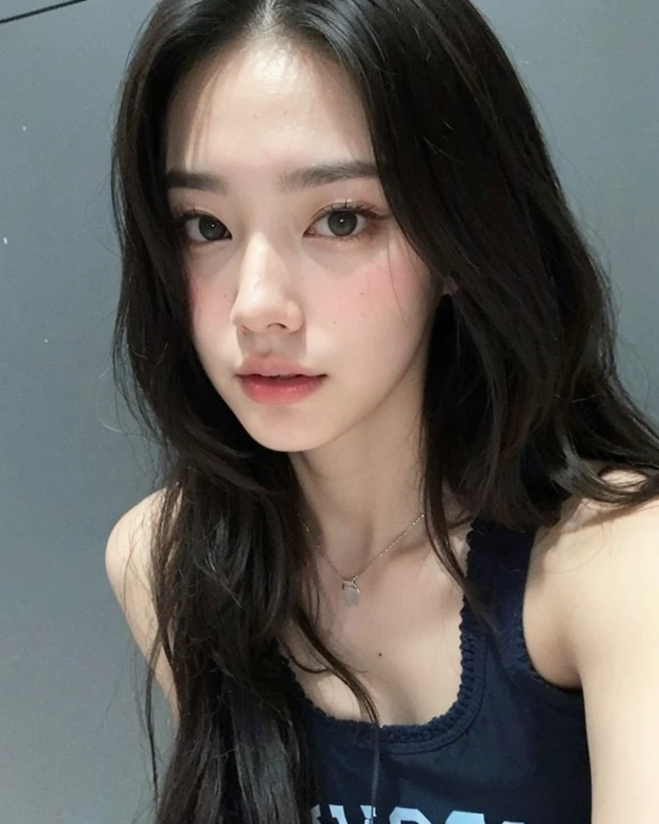 Arafed Asian man with white t-shirt and black hair..., androgynous face, Jung Jaehyun, jinyoung shin, delicate androgynous prince, kim doyoung, 1 7-year-old boy with a thin face, Smart Ulzzang, cai xukun, beautiful androgynous prince, androgynous person, kim taejin, hyung tae